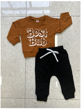 Infant Toddler Lettered Casual Suit