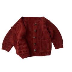 Infant And Toddler Knitted Cardigan Sweater