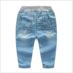 Boys' Soft Thin Jeans Tencel Trousers Kids Mosquito Pants