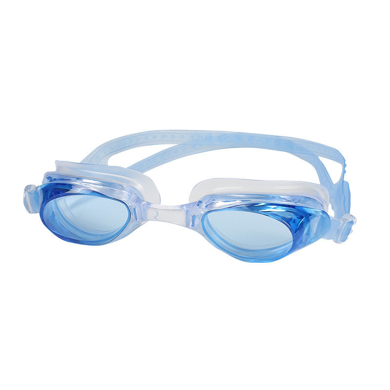 HD Flat Light Waterproof And Antifogging Swimming Glasses