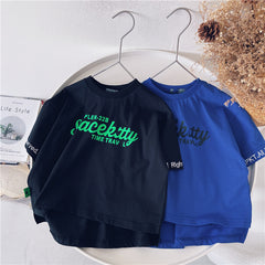 Short-sleeved Korean Baby Tops Children's Cotton T-shirts