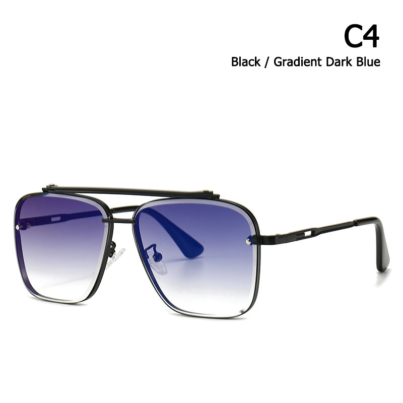 Sunglasses Glasses Modern Retro Square Frame Sunglasses Street Shot Big Frame Sunglasses