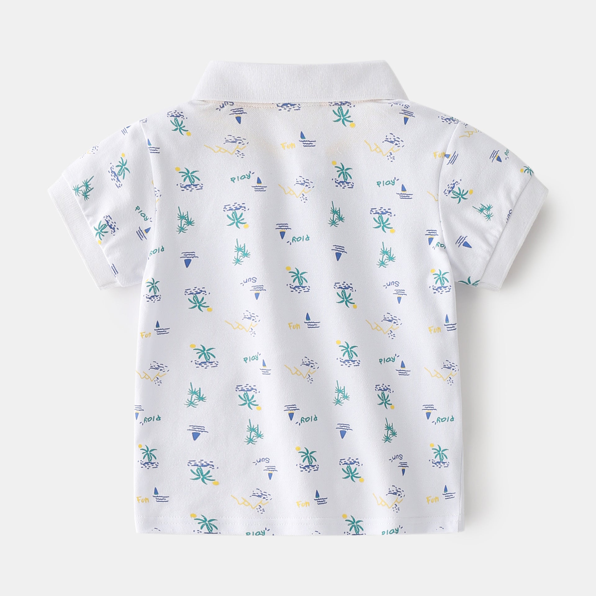 Summer Boys' Cotton Short-sleeved Polo Shirt