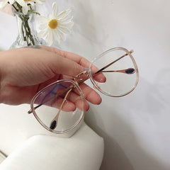 Vintage Woman Glasses Optical Frames Big Fake Glasses Eyewear