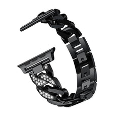 Compatible With , Diamond-studded Stainless Steel Strap