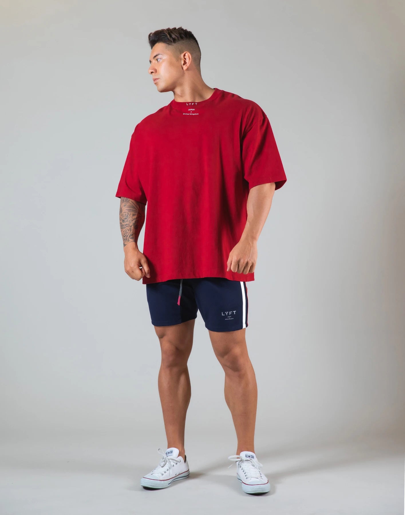 Men's Summer Round Neck Cotton Athleisure Fitness T-Shirt