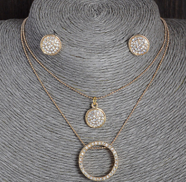 Jewelry set gold women