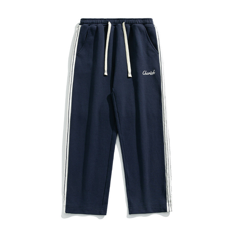 Men's Loose Versatile Athleisure Embroidered Sweatpants