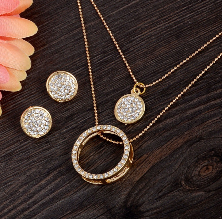 Jewelry set gold women