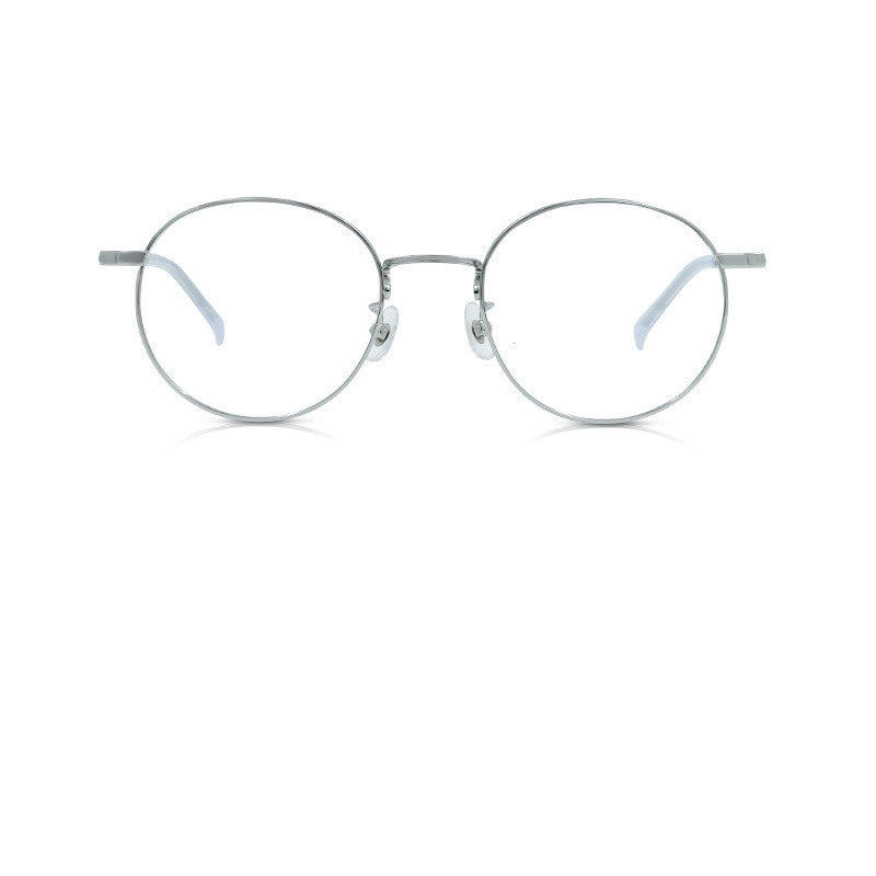 Vintage Round Light Pure Titanium Eyewear Plain Eyewear Frame