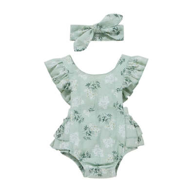 Infant Toddler New Sleeveless Triangle Rompers