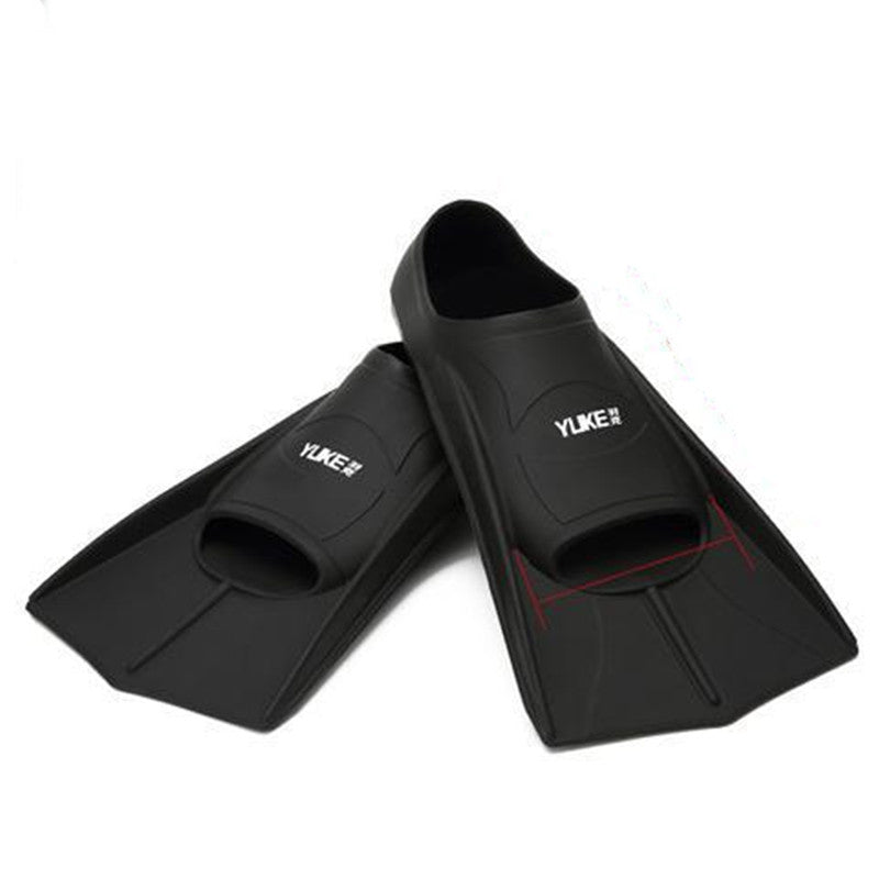 Swimming fins men's freestyle silicone short fins