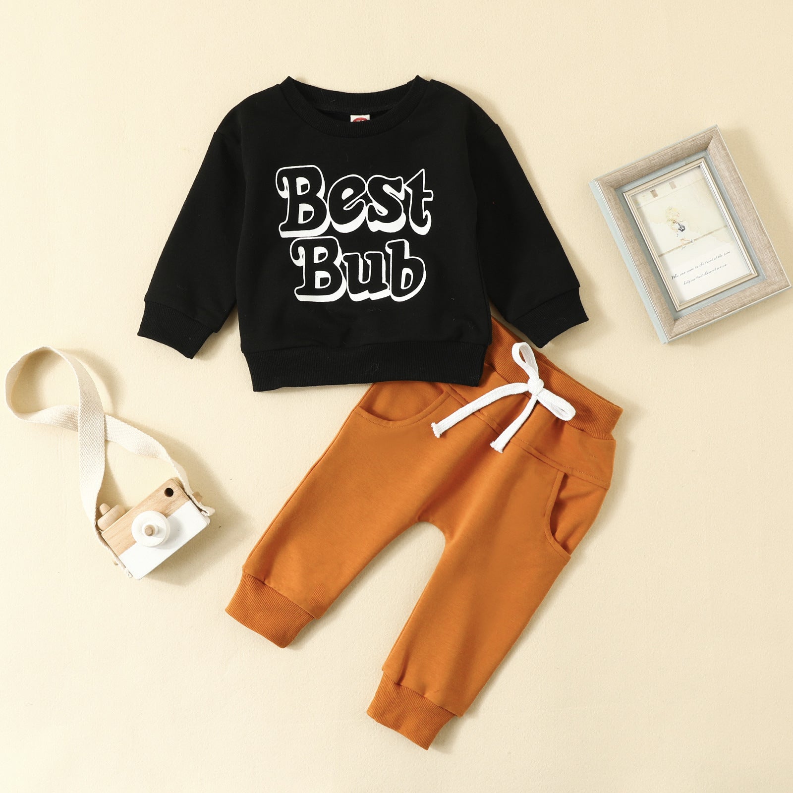 Infant Toddler Lettered Casual Suit