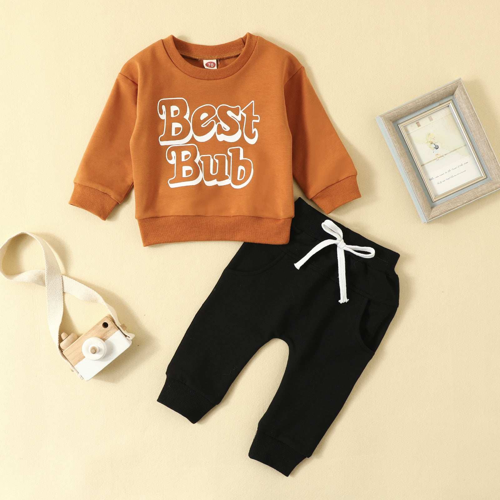 Infant Toddler Lettered Casual Suit