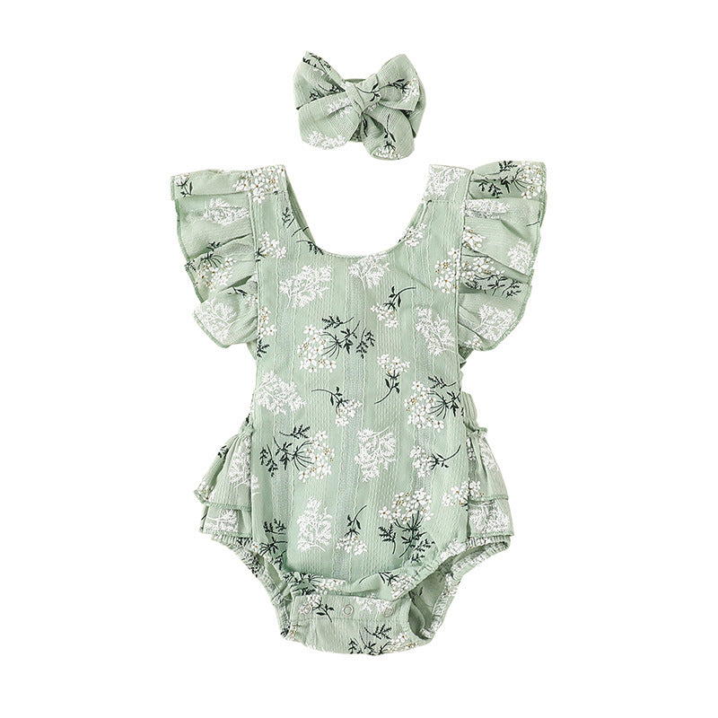 Infant Toddler New Sleeveless Triangle Rompers