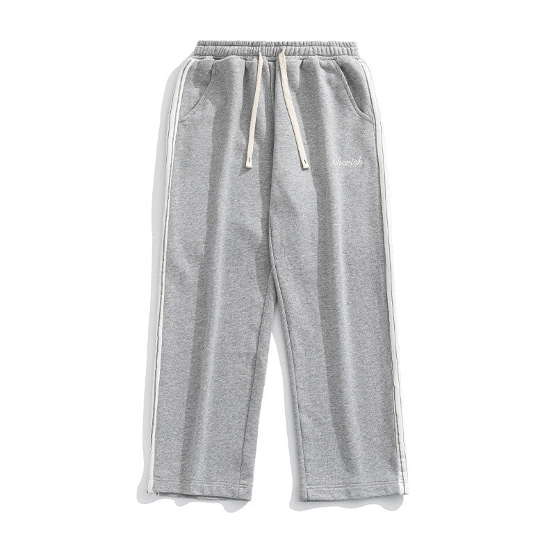 Men's Loose Versatile Athleisure Embroidered Sweatpants