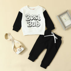 Infant Toddler Lettered Casual Suit