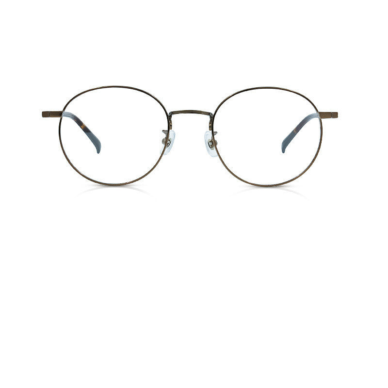 Vintage Round Light Pure Titanium Eyewear Plain Eyewear Frame