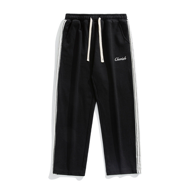 Men's Loose Versatile Athleisure Embroidered Sweatpants